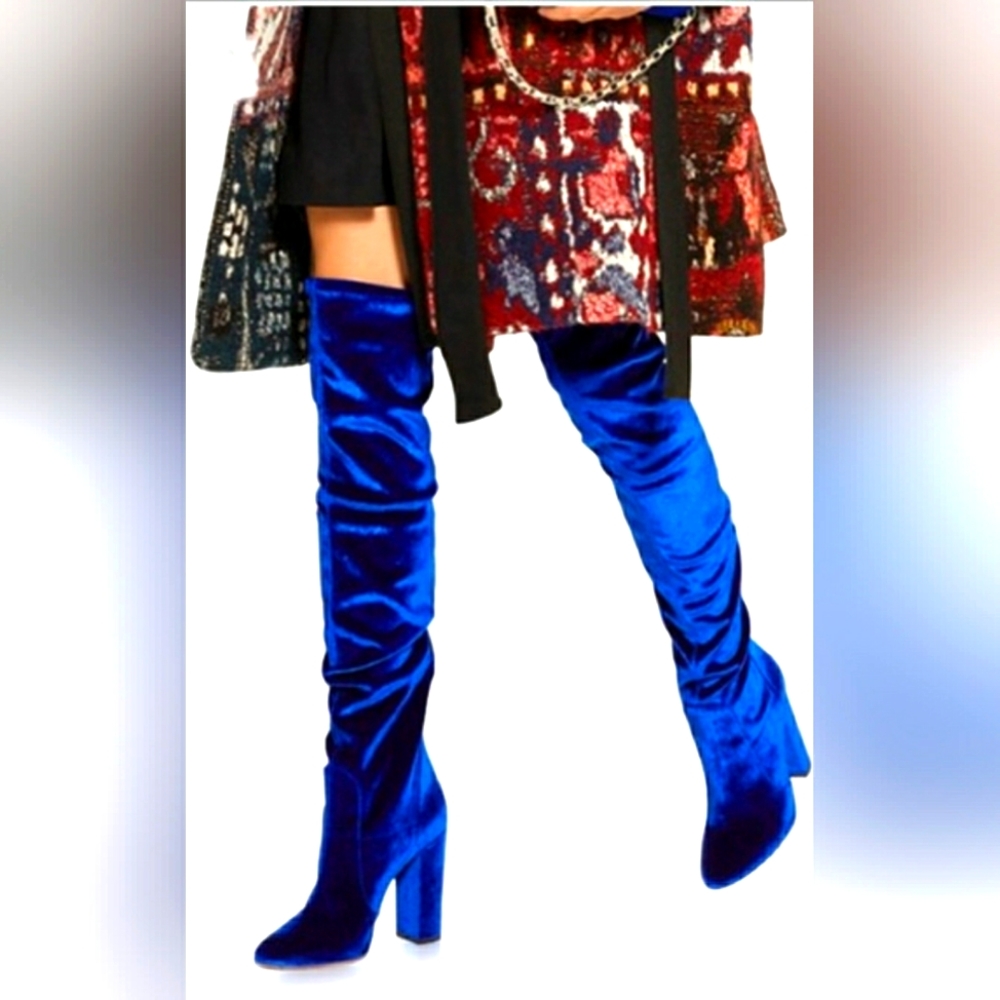 💙🍒Brand new over the knee high heel boots 💙👠👢
